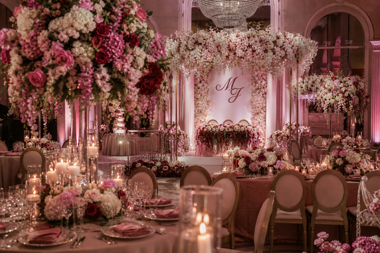 Decoración de eventos elegante