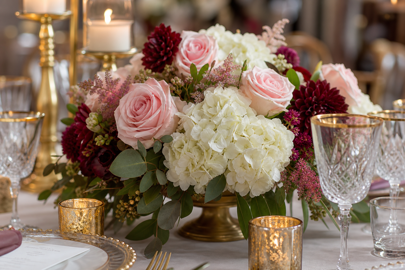 Decoración floral de evento